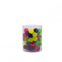 BUDZ Cat Toy Coloured Hedgehog Balls Jar 60ct
