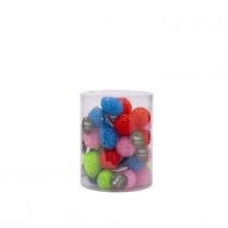 BUDZ Cat Toy Coloured Crystal Balls w/ Bell Jar 30ct