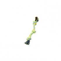 BUDZ Dog Toy Rope w/ 3 Knots Green and Yellow 12''