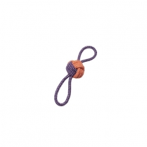 BUDZ Dog Toy Rope Monkey Fist Butterfly Orange-Purple 11''
