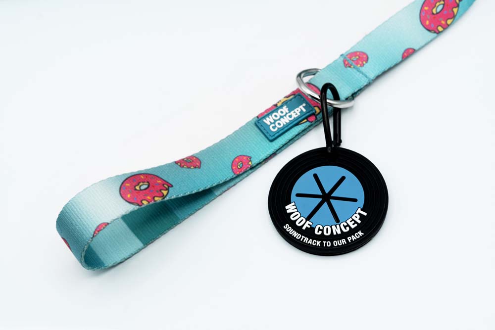 WOOF Concept Poopbag Holder Vinyl Turquoise One Size