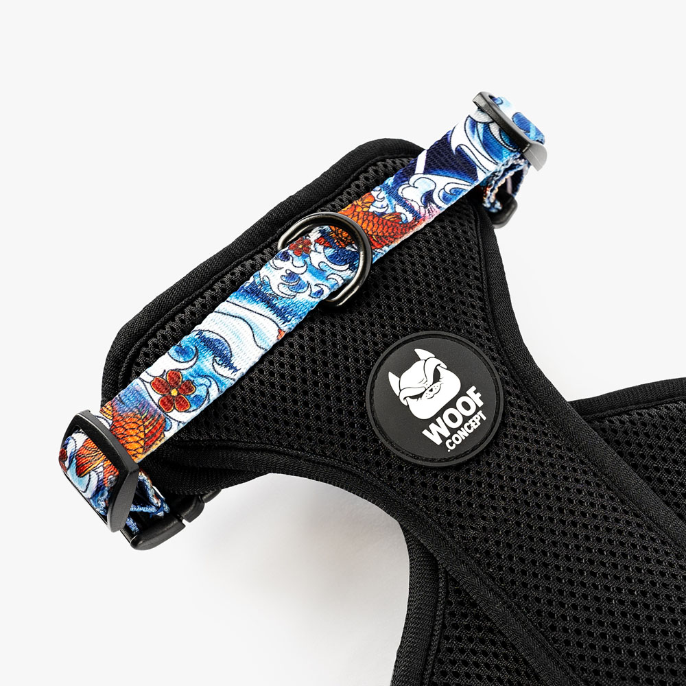 WOOF Concept Max Control Mesh Harness Koi XLarge