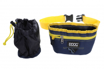 DOOG Treat pouch - navy/ yellow - large (MDISC)