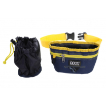 DOOG Treat pouch - navy/ yellow - large (MDISC)