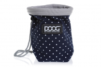 DOOG Treat Pouch Stella, Navy with White Spots Small