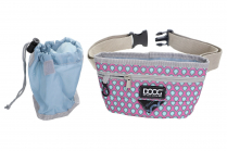 DOOG Treat Pouch Luna, Pink with Tear Drops Large