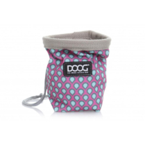 DOOG Treat Pouch Luna, Pink with Tear Drops Small