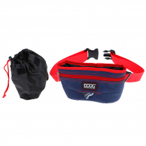 DOOG Treat Pouch Black Navy/ Red Large