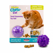 ZOOMA Chew CAT Treat-Dispensing Toy Ball w/ 1 oz Treats