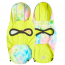 GF PET  Reversible Raincoat - NEON YELLOW WITH TIE DYE - XS