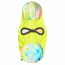 GF PET  Reversible Raincoat - NEON YELLOW WITH TIE DYE - M