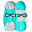 GF PET  Reversible Raincoat - NEON AQUA WITH IRIDESCENT - M