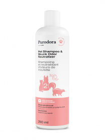 PURODORA Pet Shampoo N Skunk Odor Neutralizer 250ml - Step 2