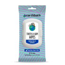 EARTHBATH NEW Tooth & Gum Wipes, Baking Soda & Cornmint 50ct