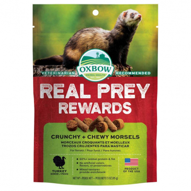 Oxbow Real Prey Ferret Reward Treats Turkey front