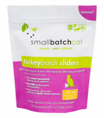 SMALLBATCH Frozen Turkey Sliders for Cats  3lb