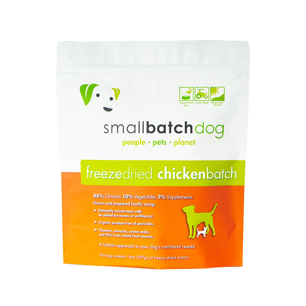 SMALLBATCH Freeze Dried Chicken Sliders 14oz | Maddies Natural Pet Products