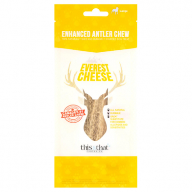 this and that everest cheese enhanced antler chew large