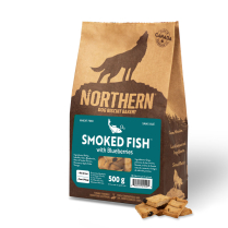 NORTHERN Biscuits Wheat Free Smoked Fish and Blueberry 500g