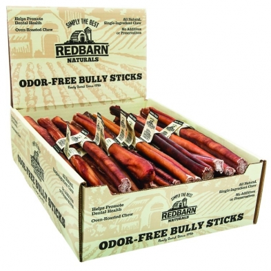 Redbarn Odor-Free Bully Stick Dog Chew, 12in, 35ct
