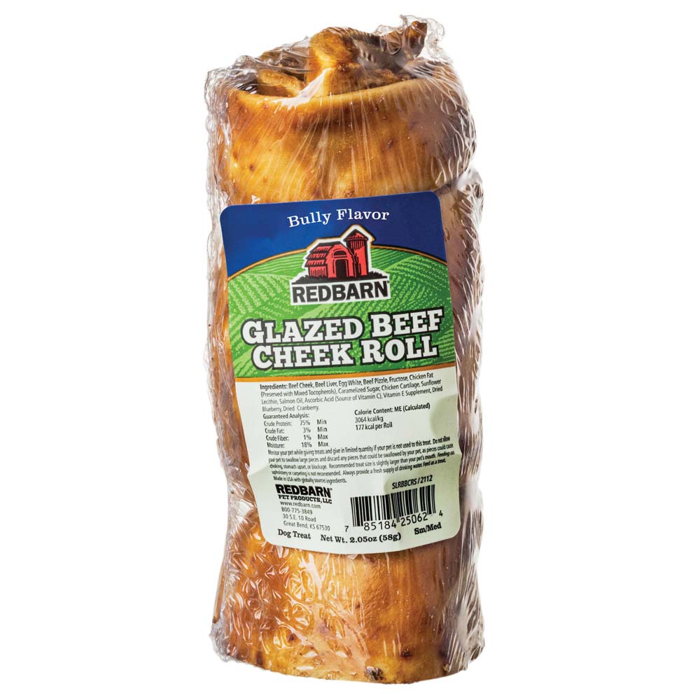 REDBARN Glazed Bully Beef Cheek Roll Small Medium 25ct Maddies