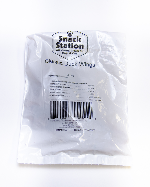 SNACK STATION WRAPPED Duck Wings 30/3ct