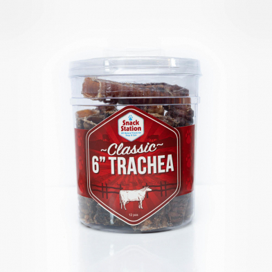 SNACK STATION Classic 6" Beef Trachea 12ct