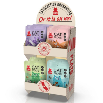 PLATO Air-Dried Cat Treats Counter Display 24ct