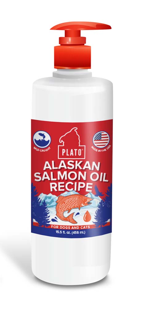 Plato Wild Alaskan Salmon Oil 458ml Omega 3 for Pets