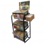 DARFORD Metal Display Rack Acrylic Cover 3ct