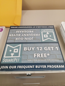 Square Pet Frequent Buyer Header Card