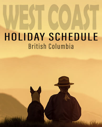 Maddies Holiday Hours Schedule British Columbia