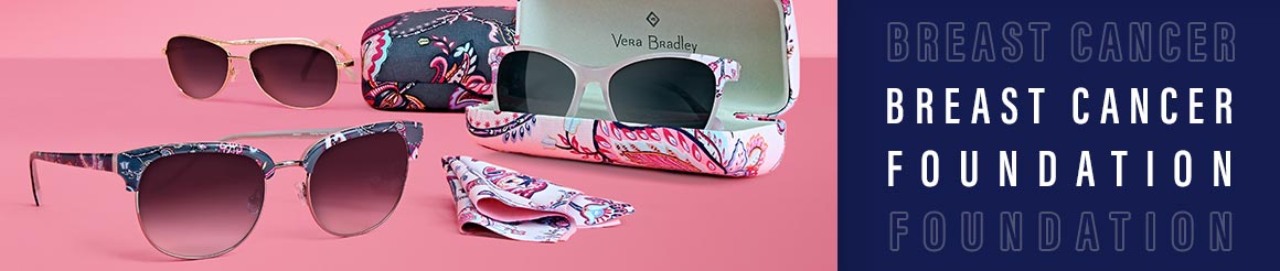 eye glasses and sunglasses benefiting breast cancer research