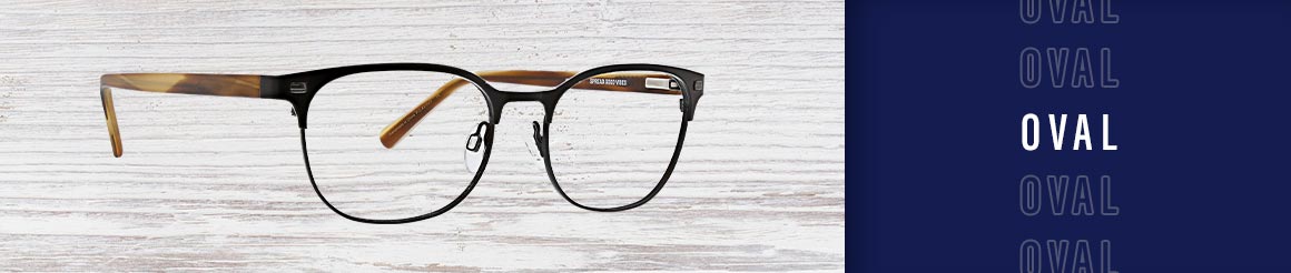 oval shaped eye glasses and sunglasses