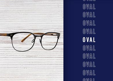 oval shaped eye glasses and sunglasses