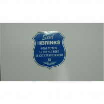 FRENCH DECAL, SAFE/WINDOW, LARGE 8"X8"