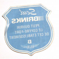 DECAL, SAFE/WINDOW, SMALL 4"X4" (FRENCH)