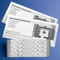 BILL ACCEPTOR CLEANING CARD