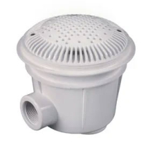 2" white sump with adjustable collar and grate (2 pack)