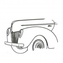 Hood Strip - 1940-41 Ford Truck