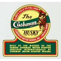 Husky Decal - Water Transfer - 1950-65 Cushman Scooter