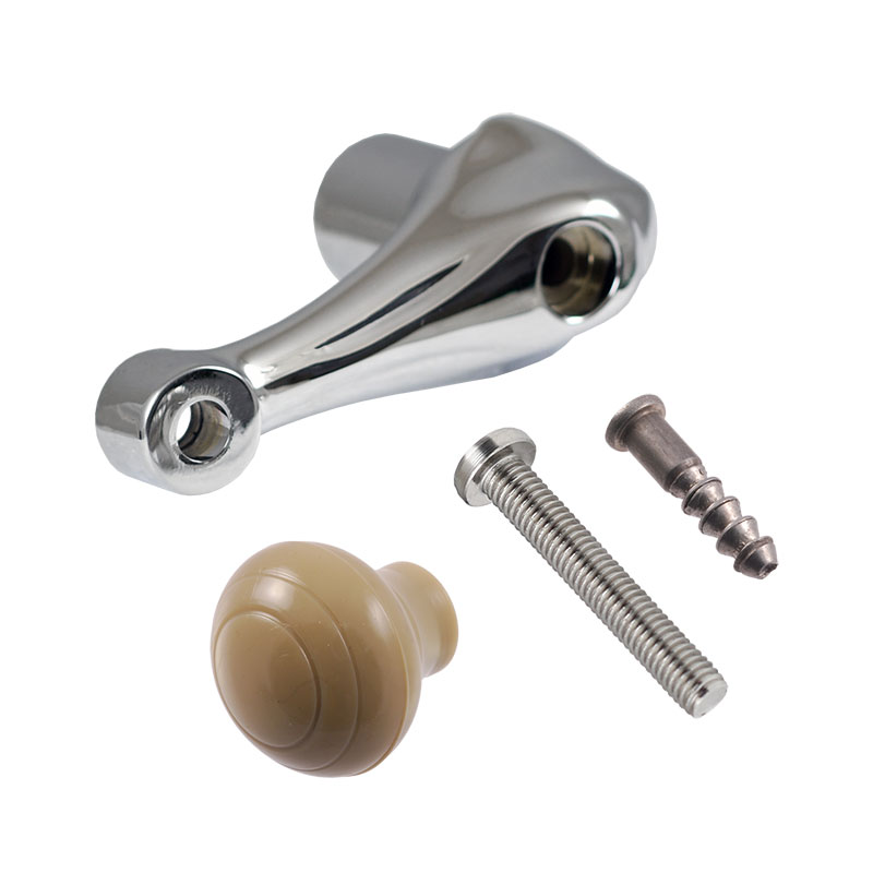 Quarter or Vent Window Crank Handle Kit Gray Tan Knob 194648 Ford