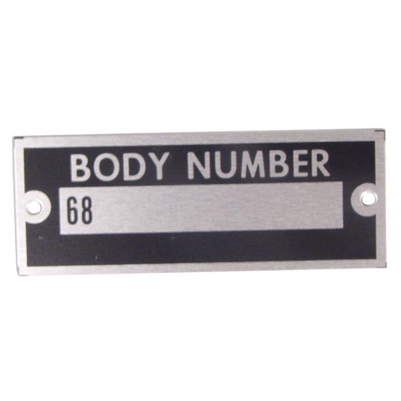 NEW 1936 Ford body number plate 68-14002 