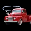 Hood Trim Set - Front Pair - 1948-50 Ford Truck