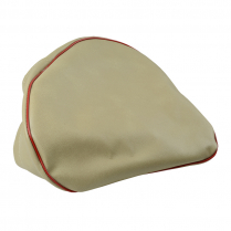 Drawstring Seat Cover - Beige w/ Red Trim - 1946-65 Cushman Scooter 