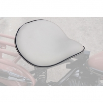 Drawstring Seat Cover - Oyster white w/ Black Trim - 1946-65 Cushman Scooter 