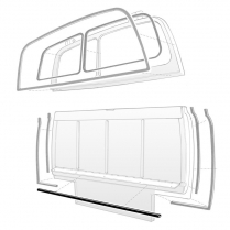 Center Lower Tailgate Seal - Station Wagon - 1949-51 Ford Car  