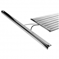 Bed Board End Cap Strip - Polished Stainless - 1948-72 Ford Truck