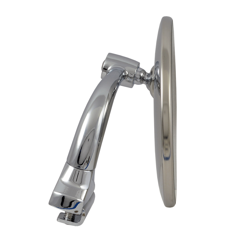 UPAUTO Peep Mirror Straight Arm – Vintage Car & Truck, Square Head, Chrome, Pair