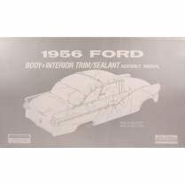 Body & Interior Trim Assembly Manual - 1956 Ford Car  
